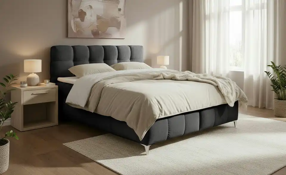 Boxbett mit Bettkasten, in Wohnsituation