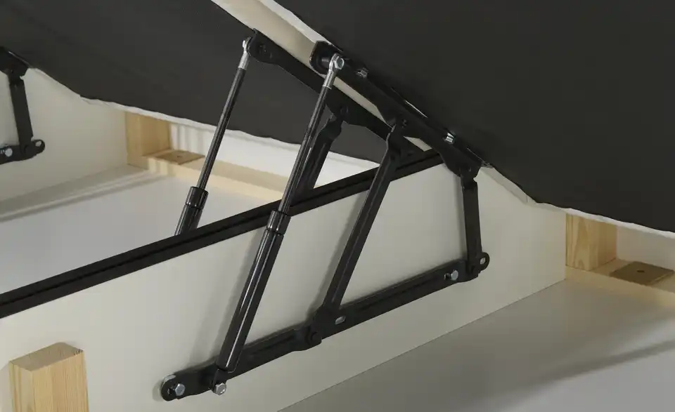 Polsterbett mit Stauraum, Detailansicht