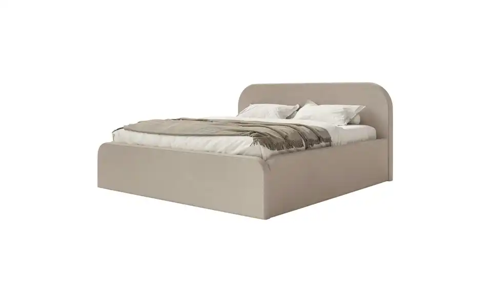 Selsey Polsterbett 140x200 Beige, Perspektive