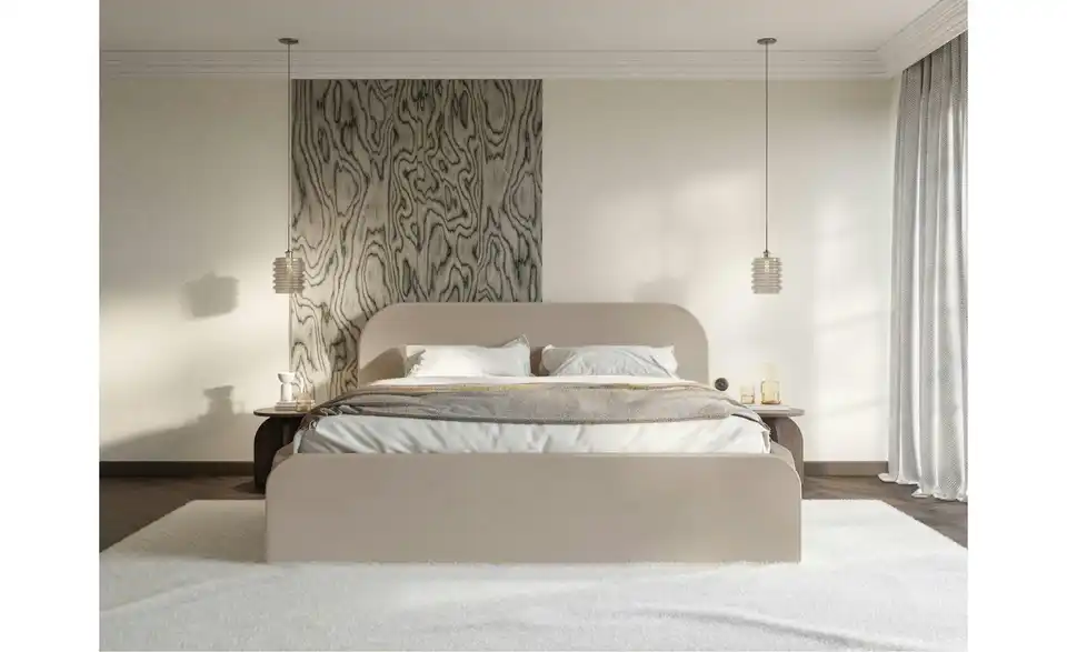 Selsey Polsterbett 180x200 Beige, in Wohnsituation