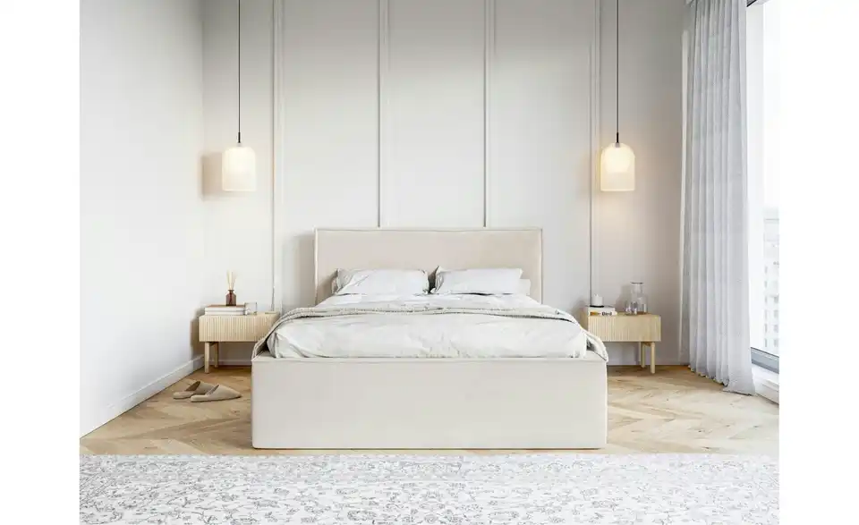 Selsey Polsterbett mit Bettkasten, in Wohnsituation