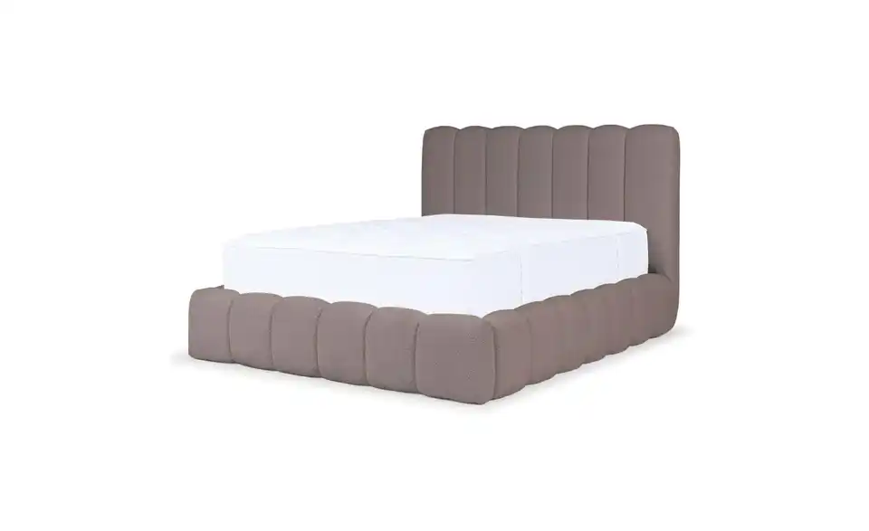 Selsey Polsterbett BK 180x200 H.braun mit Bettkasten