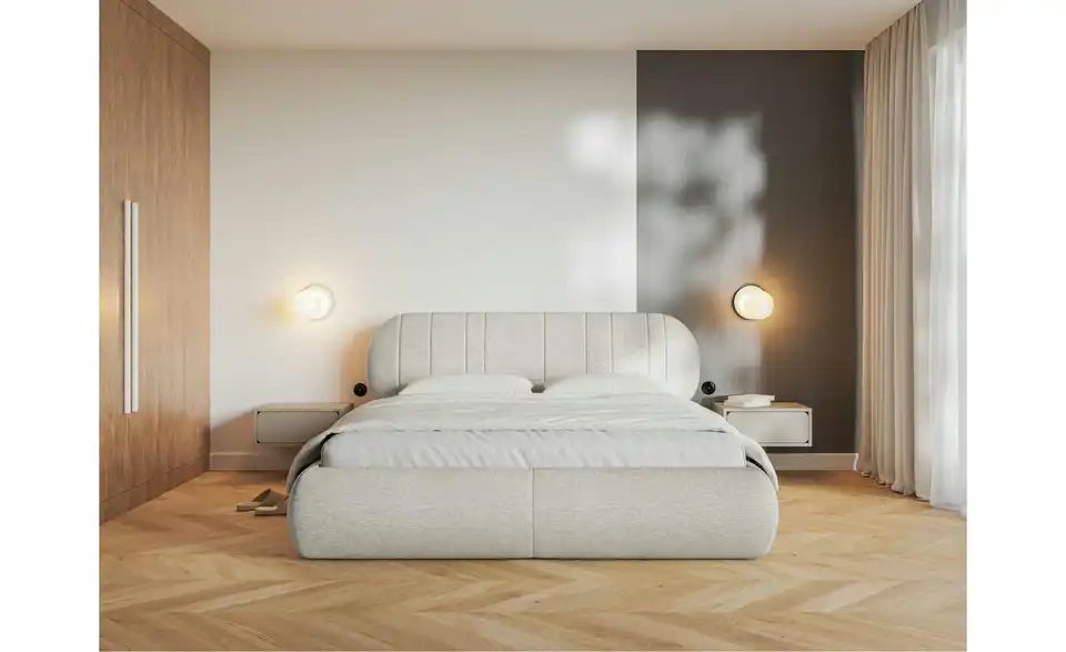 Selsey Polsterbett BK 140x200 Creme, in Wohnsituation