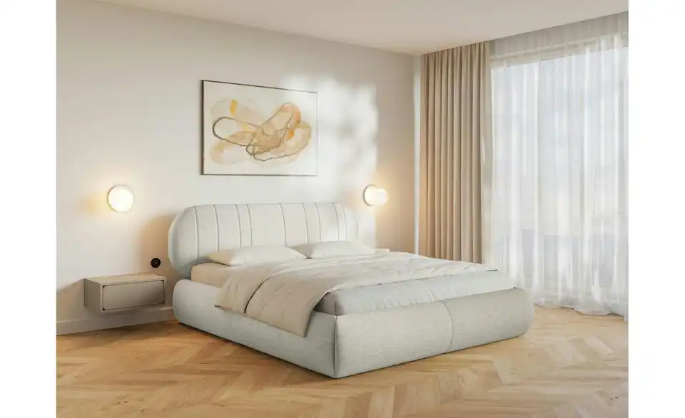Selsey Polsterbett BK 140x200 Creme, in Wohnsituation
