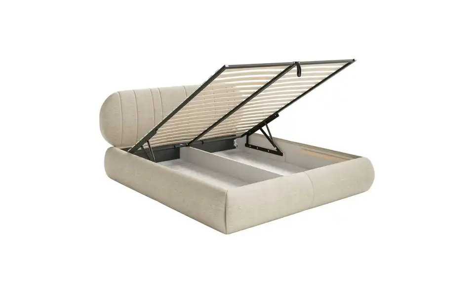 Selsey Polsterbett BK 140x200 Beige, Funktionsansicht