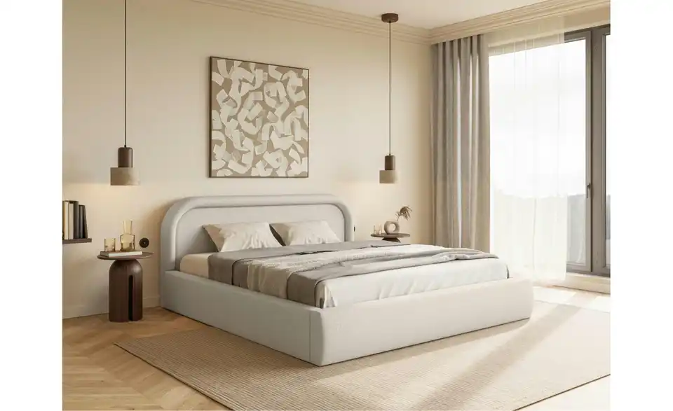 Selsey Polsterbett mit Bettkasten, in Wohnsituation