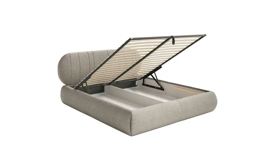 Selsey Polsterbett BK 140x200 Greige, Funktionsansicht