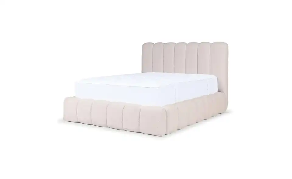 Selsey Polsterbett BK 160x200 H.beige mit Bettkasten