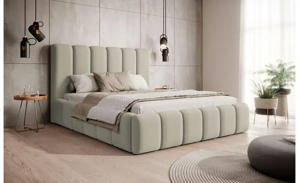 Selsey Polsterbett mit Bettkasten, in Wohnsituation