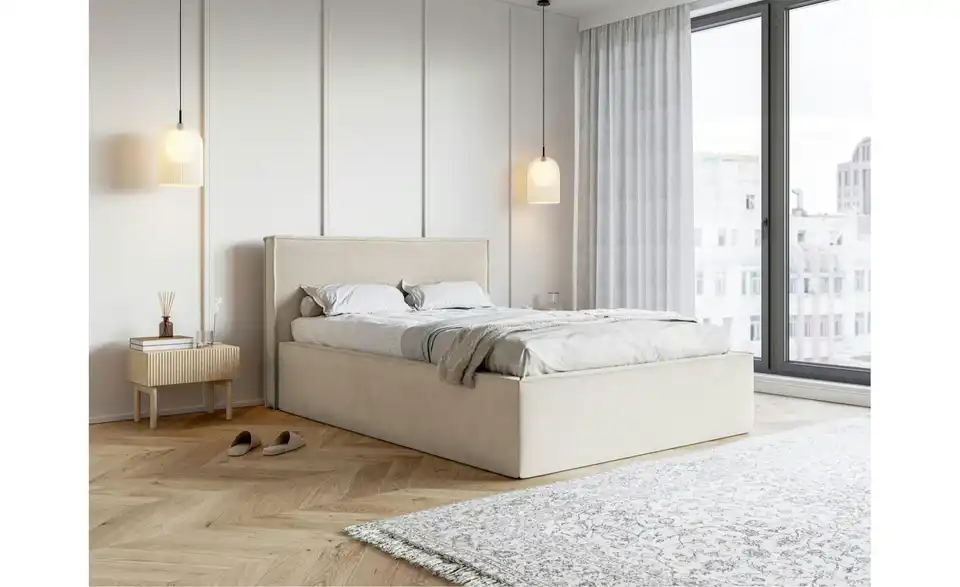 Selsey Polsterbett mit Bettkasten, in Wohnsituation