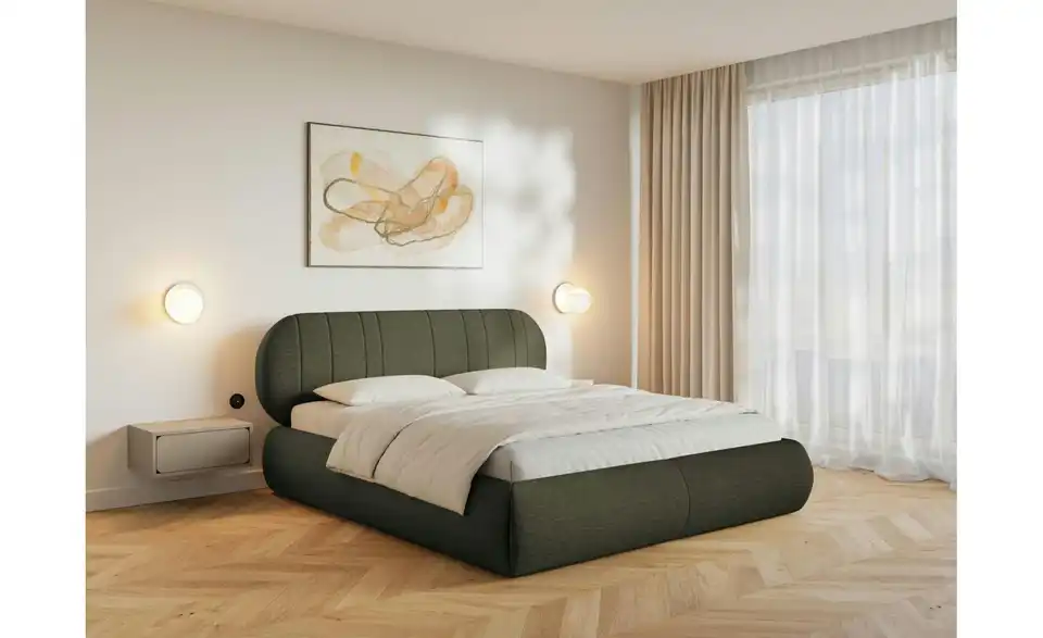 Selsey Polsterbett BK 140x200 Khaki, in Wohnsituation