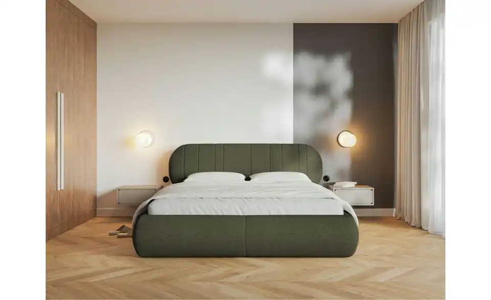 Selsey Polsterbett BK 140x200 Khaki, in Wohnsituation