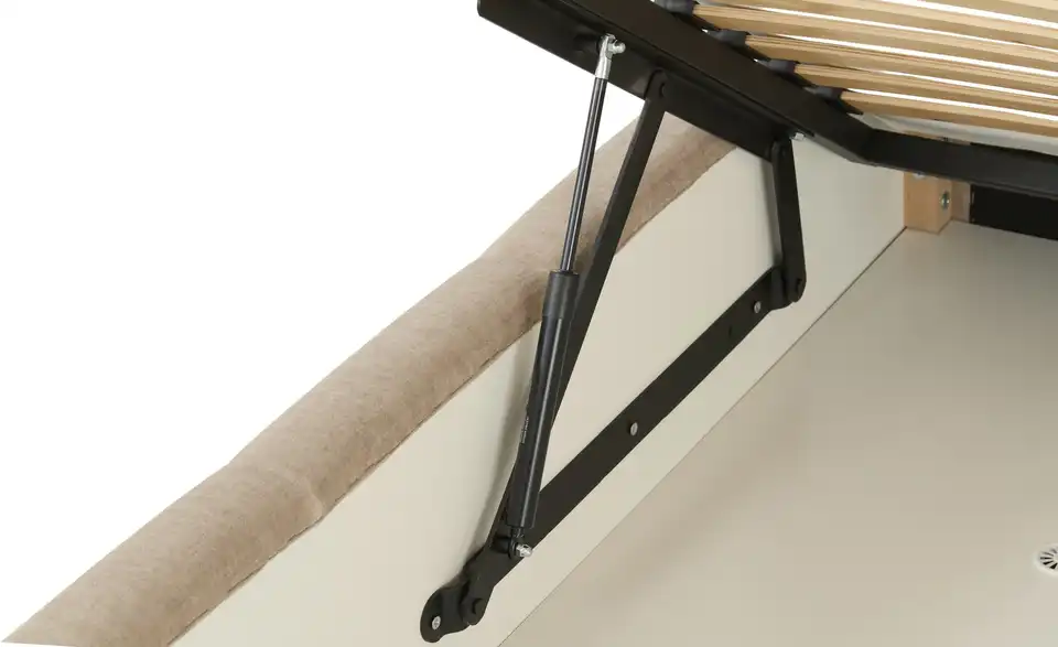 Polsterbett mit Bettkasten, Detailansicht