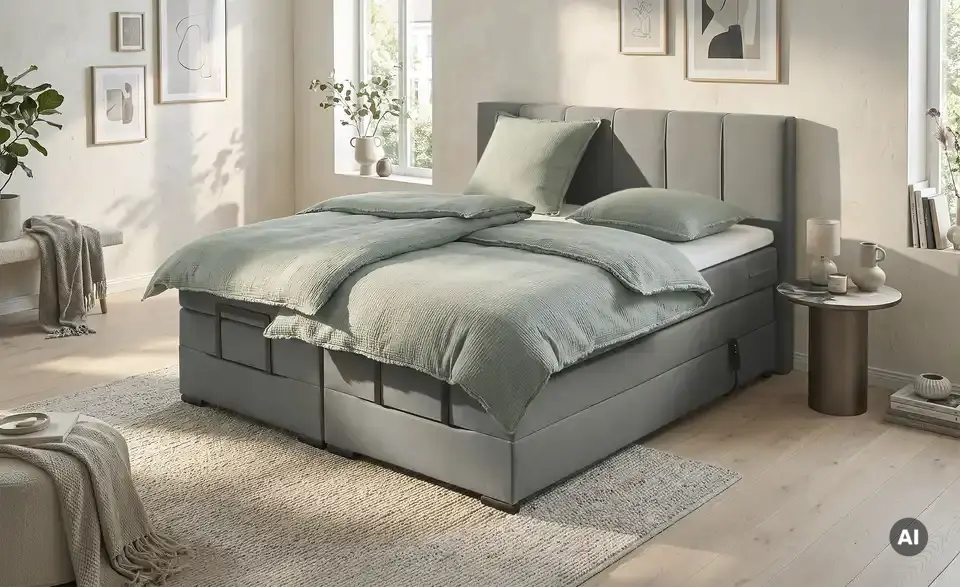 Motor-Boxspringbett, in Wohnsituation