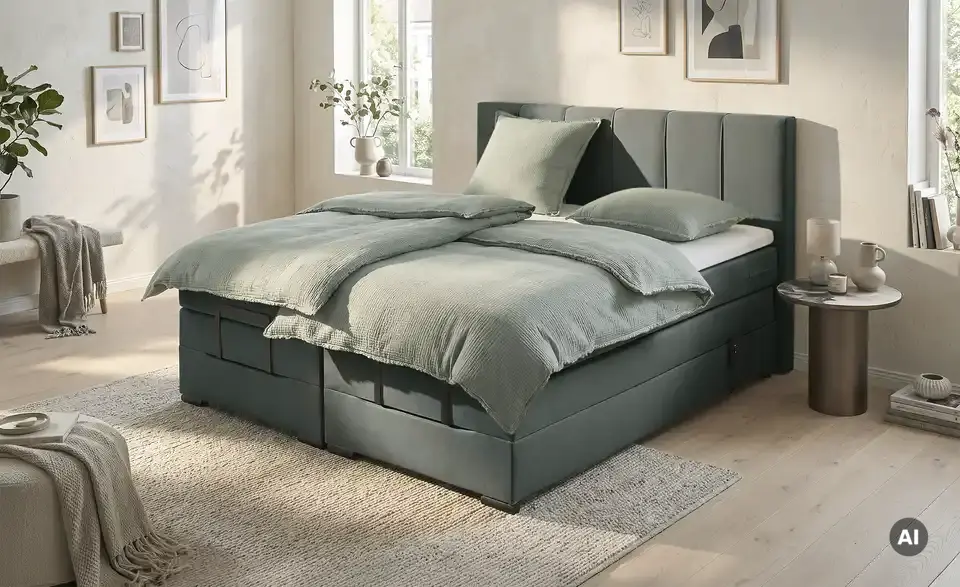 Motor-Boxspringbett, in Wohnsituation