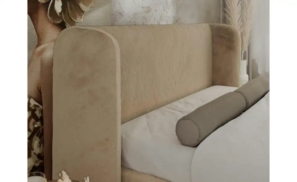 Polsterbett mit Lattenrost, Detailansicht