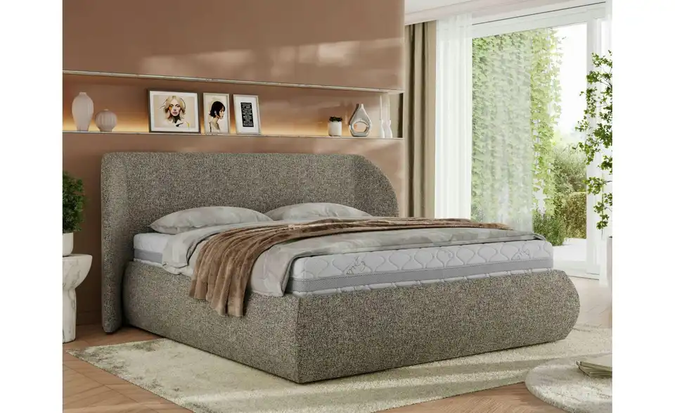 Polsterbett mit Bettkasten, in Wohnsituation