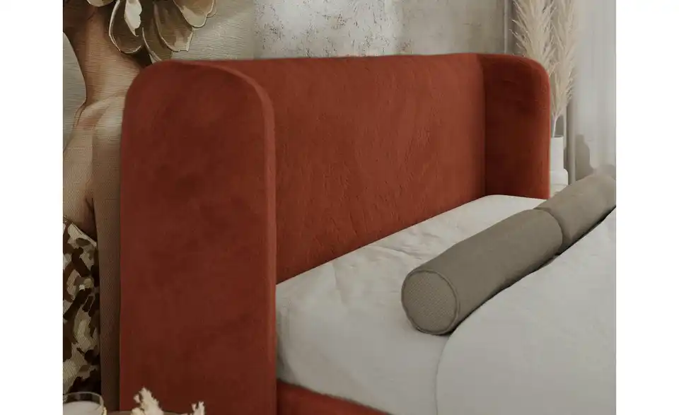 Polsterbett mit Lattenrost, Detailansicht