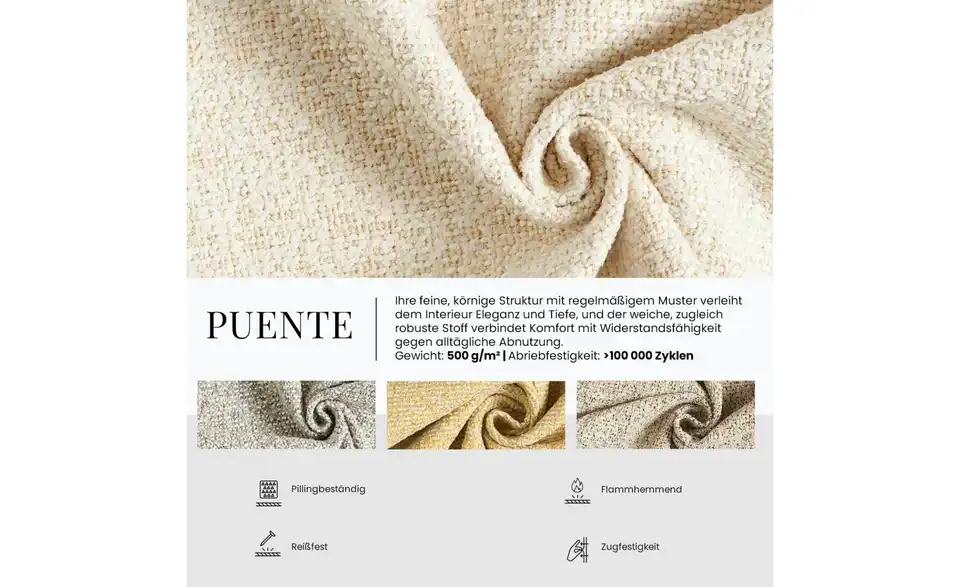 Polsterbett mit Bettkasten, Bild mit Text