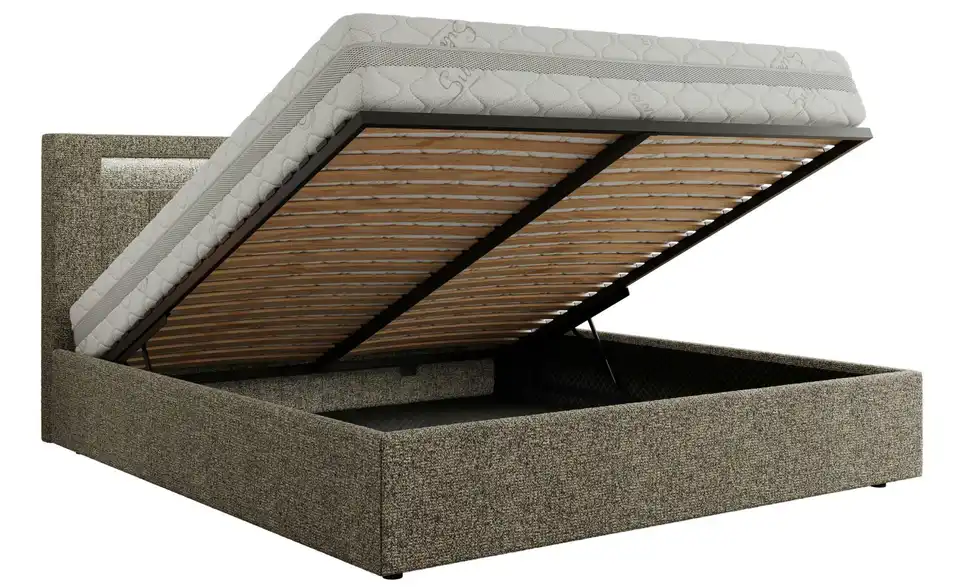 Polsterbett mit Bettkasten, Funktionsansicht