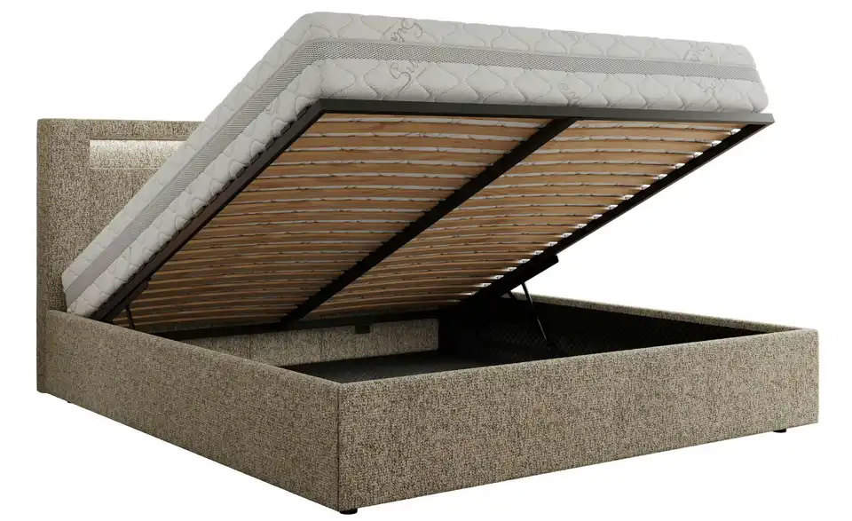 Polsterbett mit Bettkasten, Funktionsansicht