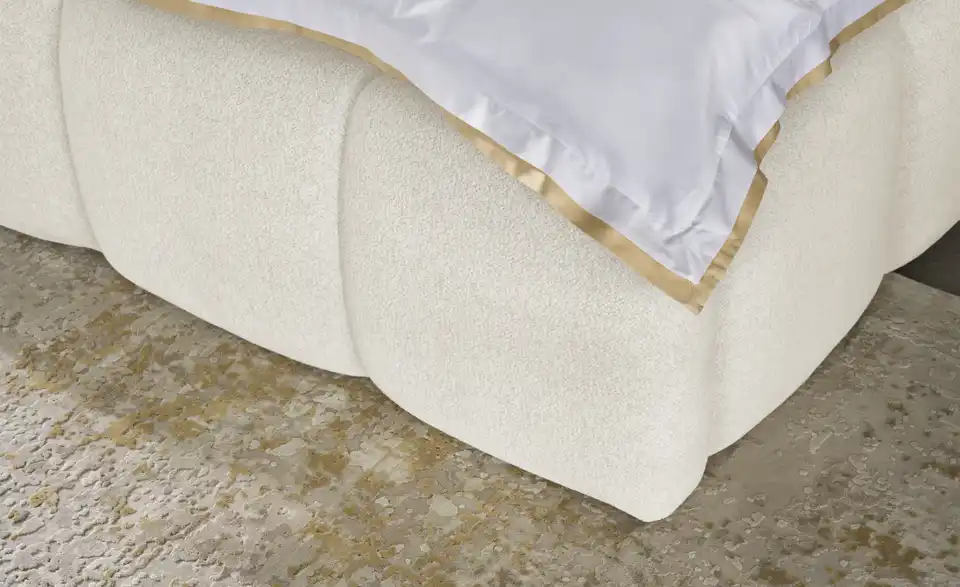 Polsterbett mit Bettkasten, Detailansicht