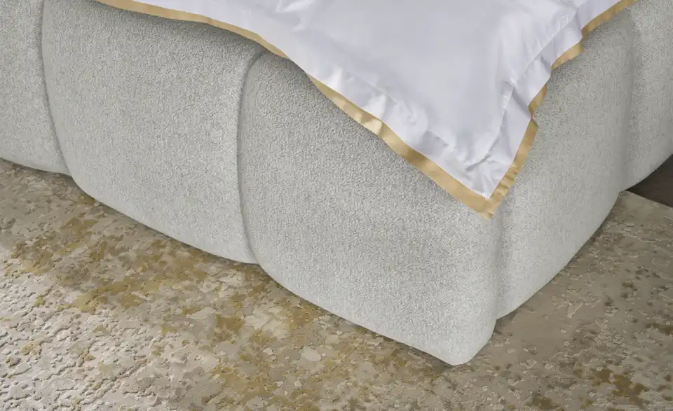 Polsterbett mit Bettkasten, Detailansicht