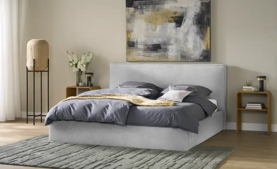 Polsterbett mit Bettgestell, Perspektive