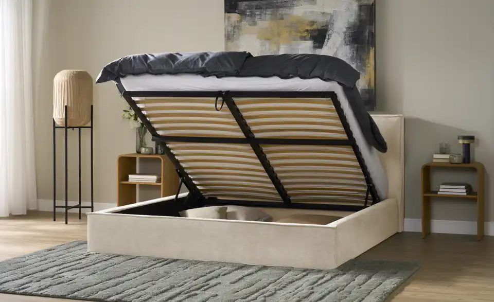 Polsterbett mit Bettgestell, Funktionsansicht