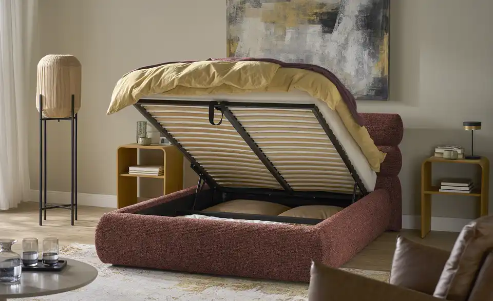 Twist Polsterbett mit Bettkasten, Funktionsansicht