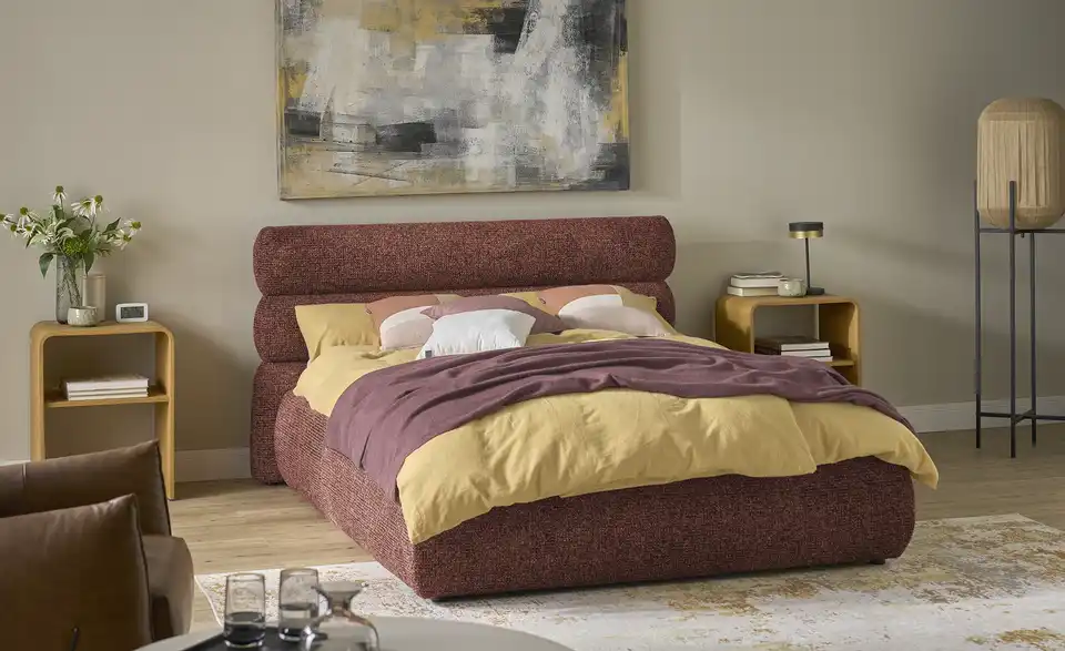 Twist Polsterbett mit Bettkasten, in Wohnsituation