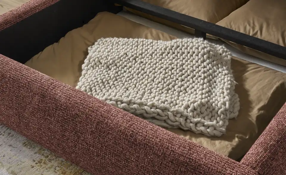 Twist Polsterbett mit Bettkasten, Detailansicht