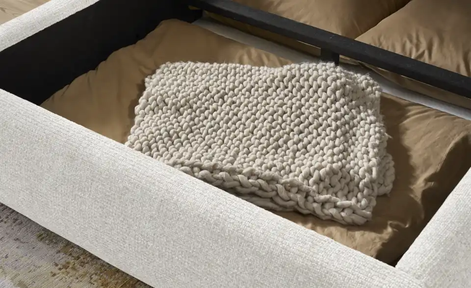 Twist Polsterbett mit Bettkasten, Detailansicht