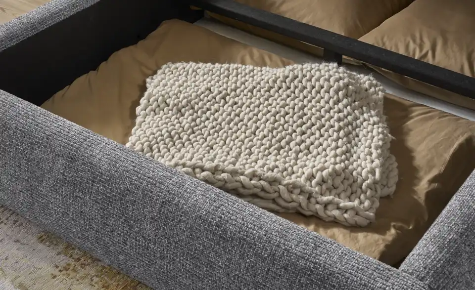 Twist Polsterbett mit Bettkasten, Detailansicht