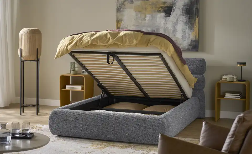 Twist Polsterbett mit Bettkasten, Funktionsansicht