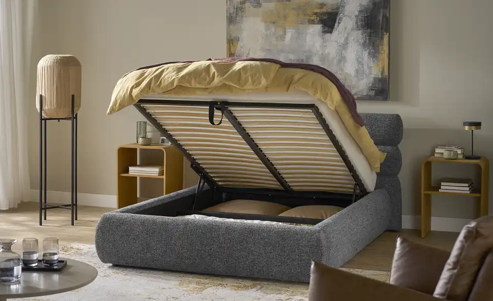 Twist Polsterbett mit Bettkasten, Funktionsansicht