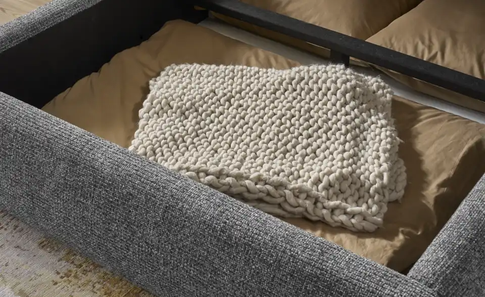 Twist Polsterbett mit Bettkasten, Detailansicht