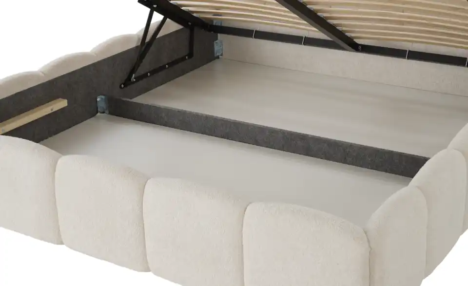 Polsterbett Dronfield mit Bettkasten, Detailansicht