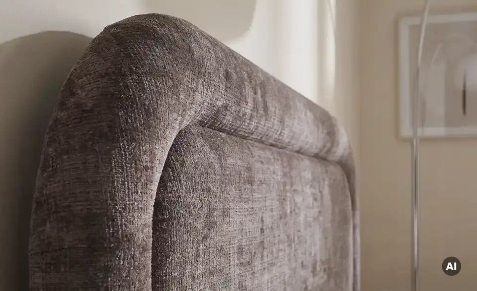 Polsterbett mit Bettkasten, Detailansicht