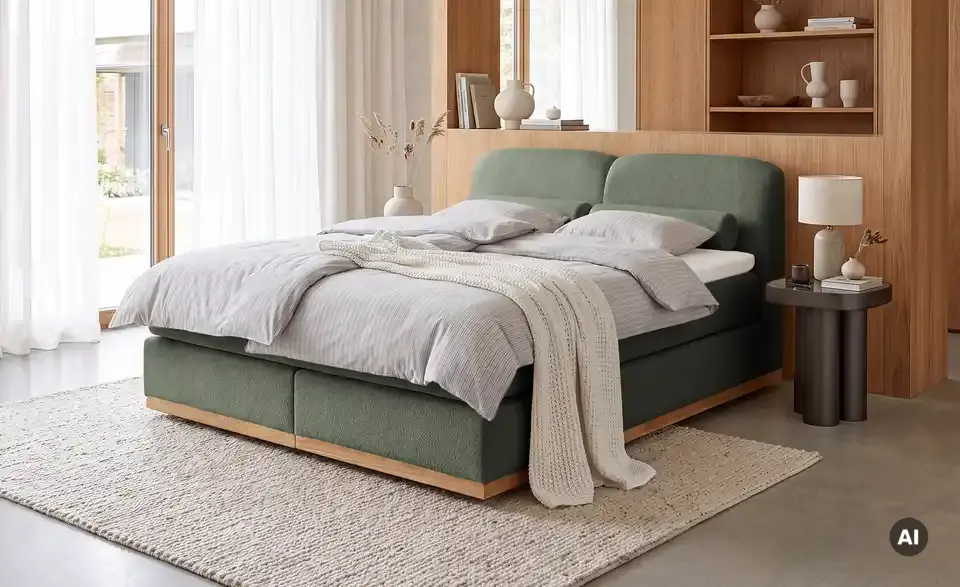 Boxspringbett, in Wohnsituation
