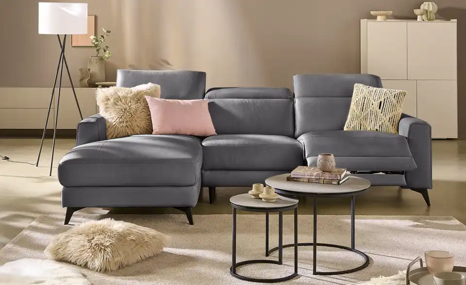 Primo Ecksofa Taku mit Relaxfunktion, in Wohnsituation