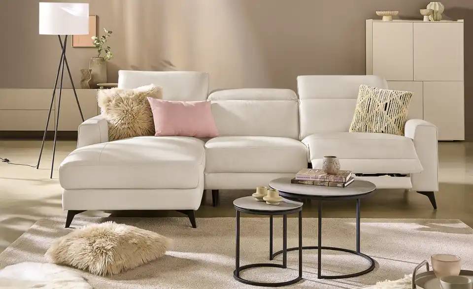 Primo Ecksofa Taku mit Relaxfunktion, in Wohnsituation