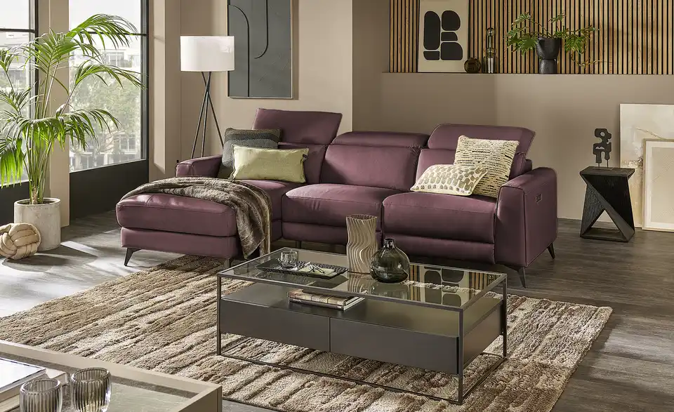 Primo Ecksofa Taku mit Relaxfunktion, in Wohnsituation
