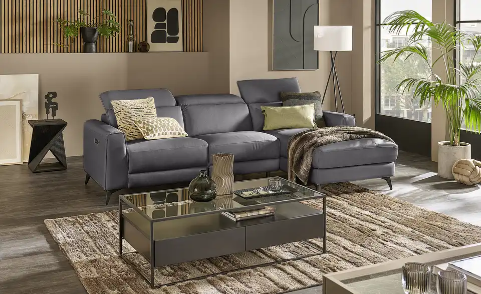 Primo Ecksofa Taku mit Relaxfunktion, in Wohnsituation