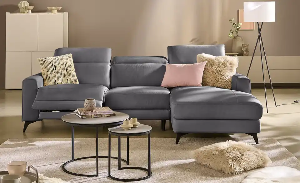 Primo Ecksofa Taku mit Relaxfunktion, in Wohnsituation