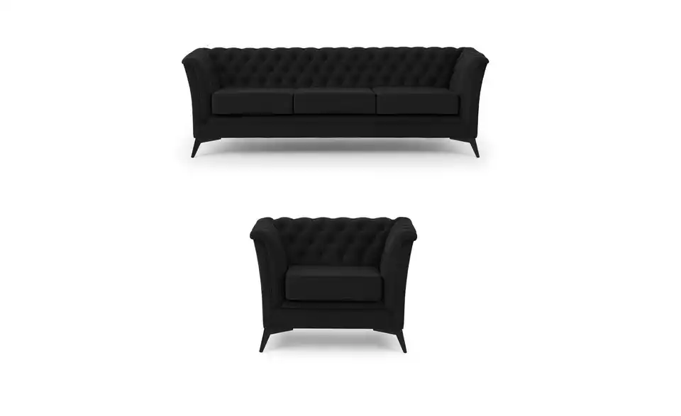 Polstergarnitur 3+1, Frontansicht