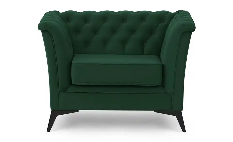 S-STYLE Chesterfield Sessel Wilhelm, Frontansicht