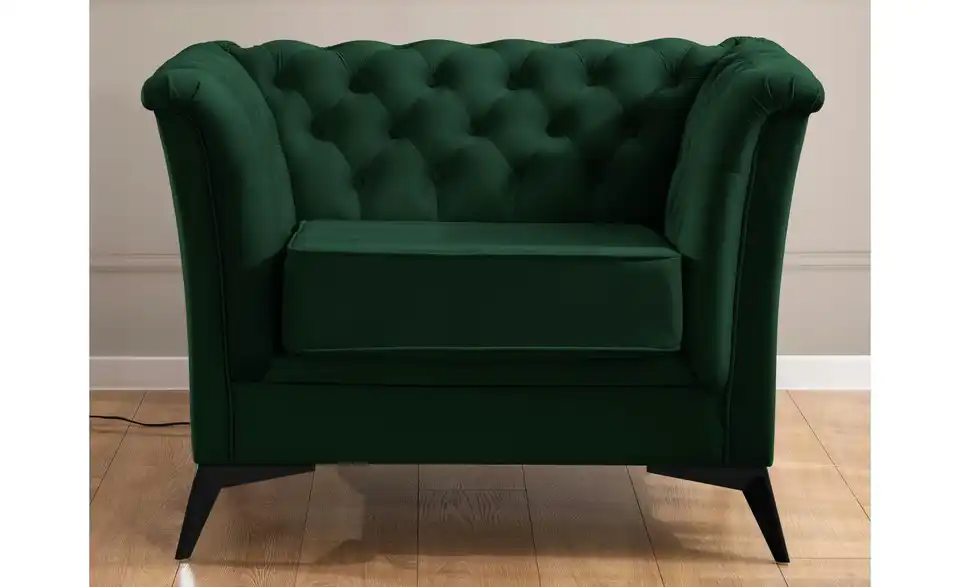 S-STYLE Chesterfield Sessel Wilhelm, in Wohnsituation