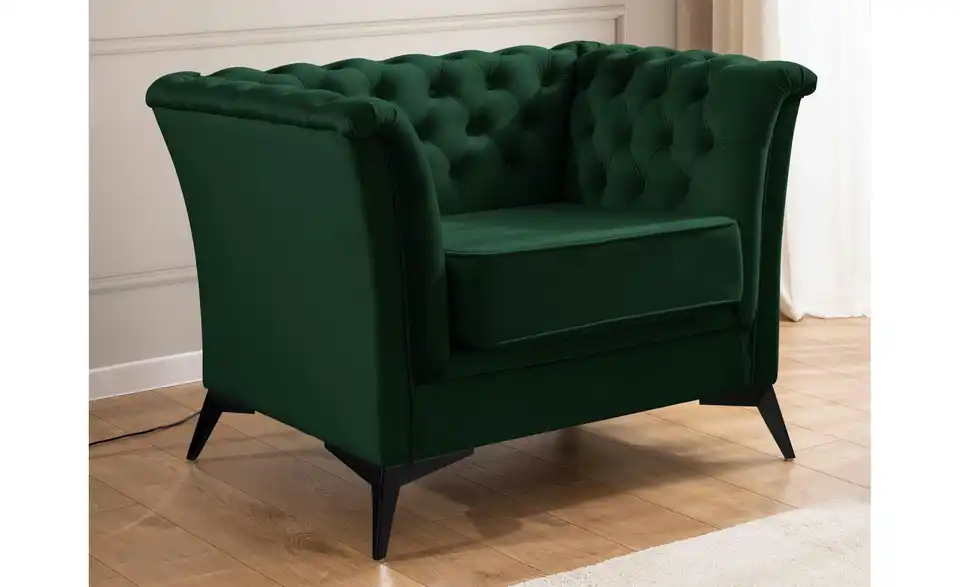 S-STYLE Chesterfield Sessel Wilhelm, in Wohnsituation