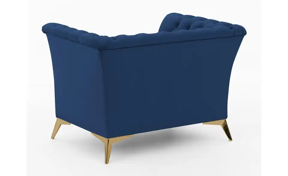 S-STYLE Chesterfield Sessel Wilhelm, Rückansicht